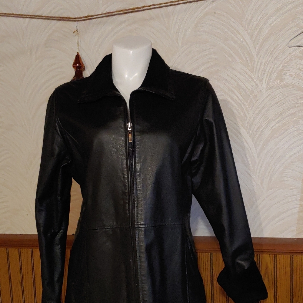 Women's Black Leather Jacket